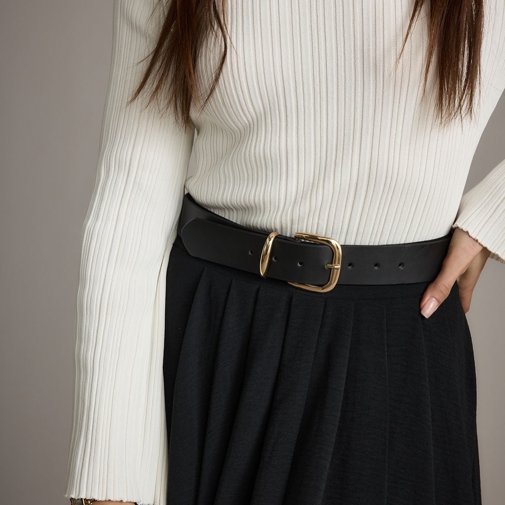 12th Tribe Jackie Gold Buckle Belt Size XS/SXS/S